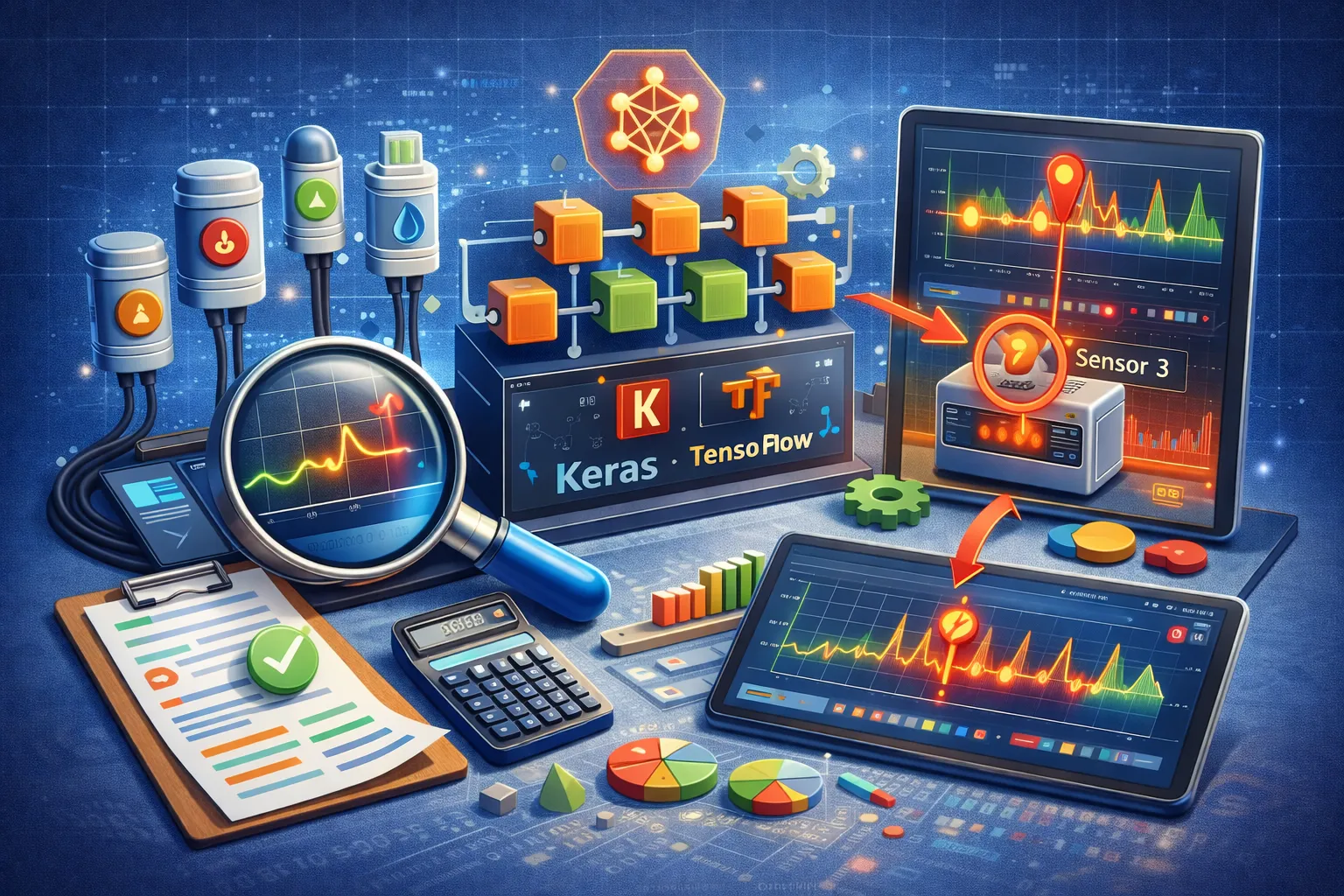 Sensor Error Detection and Localization with RNNs